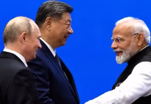 ইন্ডিয়া টুডের প্রতিবেদন :এসসিও শীর্ষ সম্মেলনে এক ফ্রেমে মোদী-জিনপিং-পুতিন
