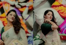 শারদীয় সাজে পূজা চেরি : ভক্তদের জানালো শুভেচ্ছা